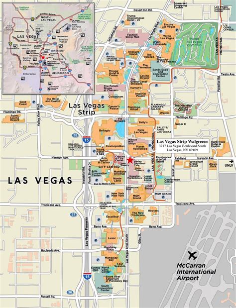 Map of Downtown Las Vegas 